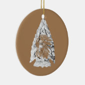 Décoration En Céramique Chasseur de pointes Arrowhead Chef indien Chasse R (Droite)