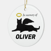 Décoration En Céramique Chat ange personnalisé (Gauche)