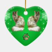 Décoration En Céramique Chat Angora turc (Dos)