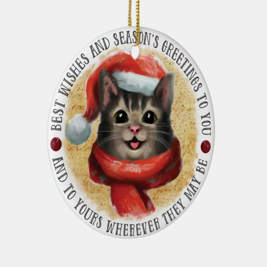 Décoration En Céramique Chat Best Wings | Double face (Droite)