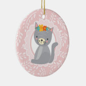 Décoration En Céramique Chat blanc de Cute (Droite)