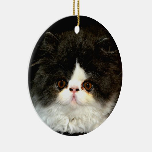 Décoration En Céramique Chat chaton blanc noir mignon (Droite)