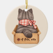 Décoration En Céramique Chat dans la boîte (Devant)