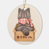 Décoration En Céramique Chat dans la boîte (Gauche)