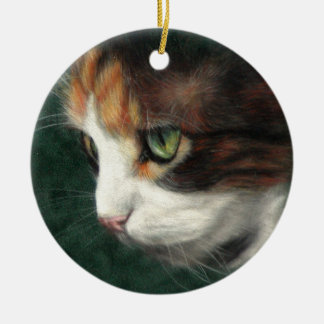 Décoration En Céramique Chat de Calico