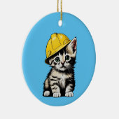 Décoration En Céramique Chat de construction (Droite)