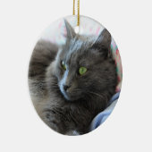 Décoration En Céramique Chat de Nebelung (Droite)