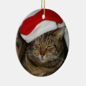 Décoration En Céramique Chat de Noël (Droite)