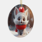 Décoration En Céramique Chat de Noël mignon (Droite)