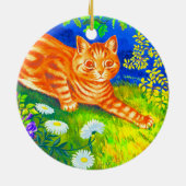 Décoration En Céramique Chat de nuit (Dos)