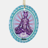 Décoration En Céramique Chat de Yoga (Droite)