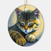 Décoration En Céramique Chat endormi (Gauche)