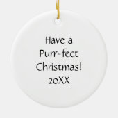 Décoration En Céramique Chat et Fleurs Whimsical (Dos)