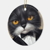 Décoration En Céramique Chat intelligent (Gauche)