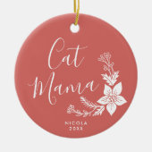 Décoration En Céramique Chat Mama Fourrure personnalisée Bébé mignon Anima (Devant)