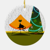 Décoration En Céramique Chat - Moderne Du Milieu Du Siècle (Dos)