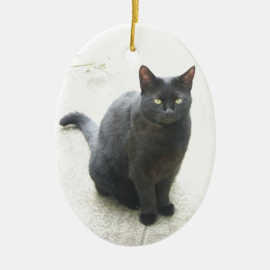 Décoration En Céramique Chat noir (Devant)