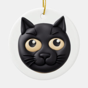 Décoration En Céramique Chat Noir 3D Inspiré