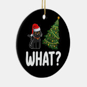 Décoration En Céramique Chat Noir Ce Poussant Arbre De Noël Drôle (Droite)