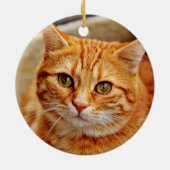 Décoration En Céramique Chat orange (Dos)