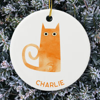 Chat orange personnalisé