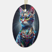 Décoration En Céramique Chat Paré de Bijoux (Gauche)