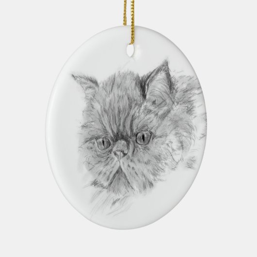 Décoration En Céramique chat persan (Droite)