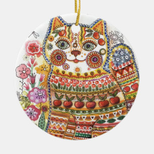 Décoration En Céramique Chat russe
