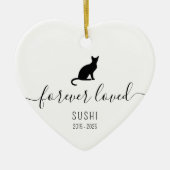 Décoration En Céramique Chat simple pour toujours aimé (Devant)