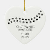 Décoration En Céramique Chat simple pour toujours aimé (Dos)