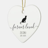 Décoration En Céramique Chat simple pour toujours aimé (Gauche)