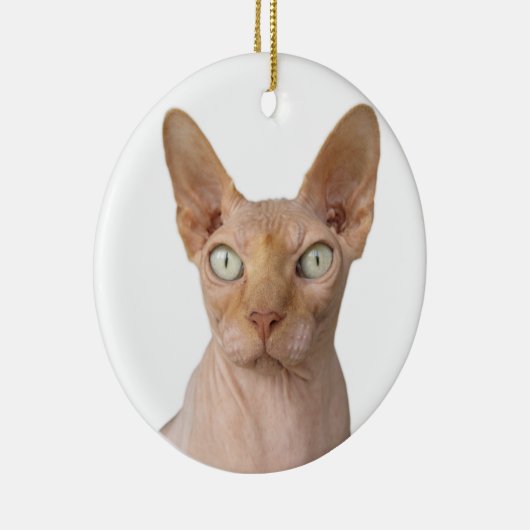 Décoration En Céramique Chat Sphynx sans cheveux (Droite)