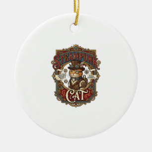 Décoration En Céramique Chat Steampunk Steampunk Chat Vintage