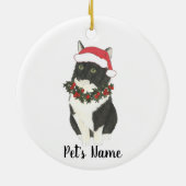 Décoration En Céramique Chat Tuxedo Ragamuffin personnalisé (Dos)