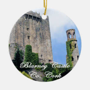 Décoration En Céramique Château de Blarney, Irlande. L'ornement de Noël ir