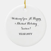 Décoration En Céramique Château de fée de Noël inspiré (Dos)