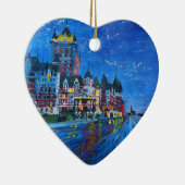 Décoration En Céramique Château Frontenac Québec Canada par nuit (Droite)