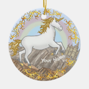 Décoration En Céramique Château Licorne