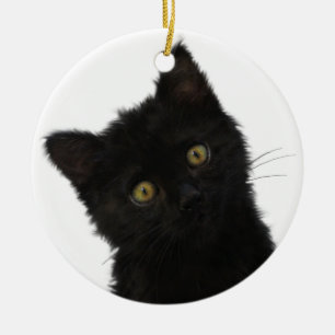 Décoration En Céramique Chaton noir de Luna Bella