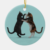 Décoration En Céramique Chats de danse doux (Devant)