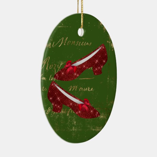 Décoration En Céramique Chaussons Ruby de Dorothy (Droite)