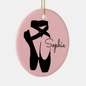 Décoration En Céramique Chaussure à pointe de ballon noir (Droite)