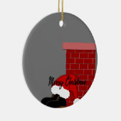 Décoration En Céramique Chaussure père Noël (Droite)