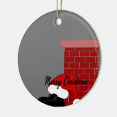 Décoration En Céramique Chaussure père Noël (Gauche)