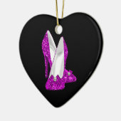 Décoration En Céramique Chaussures haute talon Stileto Parties scintillant (Gauche)