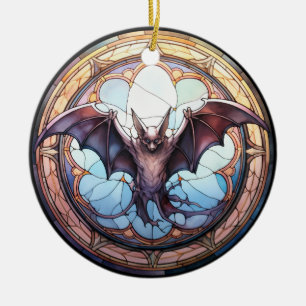 Décoration En Céramique Chauve-souris Éffrayante en verre doux
