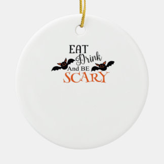 Décoration En Céramique Chauves-souris d'Halloween Soyez Drôle Mème Effray