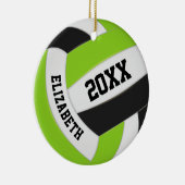 Décoration En Céramique chaux mignonette noir blanc girly volleyball (Droite)