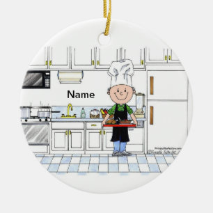 Décoration En Céramique Chef avec Casquette - Homme