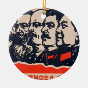 Décoration En Céramique Chef communiste de la propagande Mao Stalin